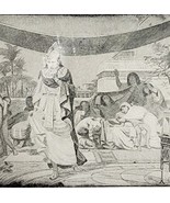 1906 The Pharaoh&#39;s Dead Son Print Story Of The Bible 8.25 X 5.75&quot; Antiqu... - $368.14 MXN
