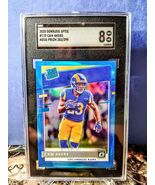 2020 Donruss Optic Rated Rookie Aqua #282/299 Cam Akers SGC 8 - $79.20