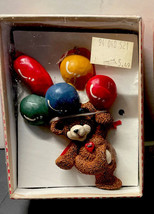 Kurt S. Adler Holly Bearies Teddy Bears Christmas Ornament Hearts Vintage 4” - £4.79 GBP