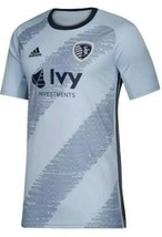 Adidas Sporting Kansas City MLS Soccer Primary Shirt Mens Size M Jersey Blue - £24.29 GBP