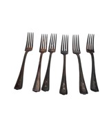 6 c1919 1847 Rogers Bros XS Triple Cromwell Pattern Forms Silver Plate P... - $24.00