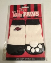  Arkansas Razorbacks Dog Cat Pet Socks Hogs Choice of S M  L Team Paws 2... - £8.78 GBP