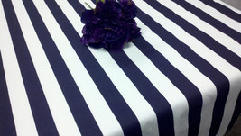 CUSTOM COLORS TABLECLOTH 54 X 84&quot; straight stripes table cloth rectangle striped - £39.61 GBP