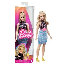 Barbie Fashionistas Doll #198, Petite with Curly Black Hair, Retro Flora... - $18.76