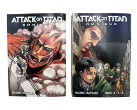 Attack on Titan Omnibus Manga Books 1-2 (Volumes 1-6) [By: Hajime Isayam... - $24.74