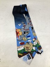 1997 Vintage Looney Tunes Stamp Collection Post Office Bugs Bunny Men&#39;s Neck Tie - £7.42 GBP
