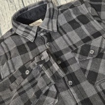 Boston Traders Sherpa Lined Flannel Jacket Men&#39;s Large Shacket Plaid Button - $29.99