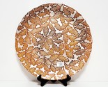 NEW RARE Williams Sonoma Fall Leaves Glass Serving Plate 13&quot; - $44.99