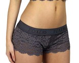 1 Foxers Lace boxer shorts Panty Size X-Large Style FXBXR-16L Charcoal Gray - £20.31 GBP