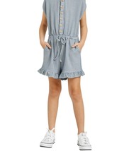 Hayden La Girl&#39;s Buttoned Stripe Knit Romper Size XL - $33.66