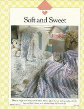 Soft And Sweet Baby Infant Afghan Crochet Pattern Leaflet VACF-HC2 - $1.99