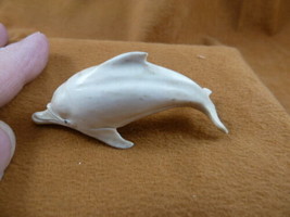 Dolph-26 white swimming Dolphin of shed ANTLER figurine Bali detailed ca... - £26.46 GBP