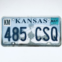 2016 United States Kansas Kingman County Passenger License Plate 485 CSQ - £13.15 GBP