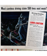 1947 Alemite Auto Lubrication Advertisement Grim Reaper Automobilia DWUU7 - $54.84 CAD