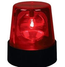 Red 7&quot; Lighted Beacon Party Light Rotating Spinning Flashing Lamp DJ Lig... - £25.31 GBP