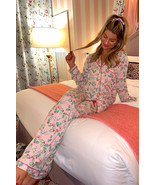 Multicolour Floral Christmas Pajamas Set - $58.56 CAD