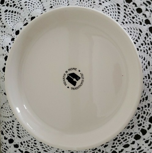 Hearth & Home ~ Jar Candle Holder ~ 6.5" Diameter ~ Ivory Color ~ Ceramic Item image 3