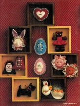 21 Christmas Valentines Easter Charmer Ornaments Bears Angel Lamb Sew Patterns - $13.99