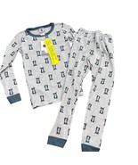 Petit Bateau Kids Organic Cotton Pajama Set W/ Fox Print Gray &amp; Teal 5Y NWT - $50.85 CAD