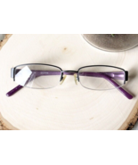 Guess GU9026 Eyeglasses Purple Matte Black Half Rim Frame Glasses 48-17-130 - $361.12 MXN
