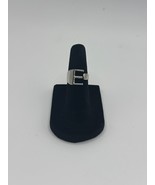 Minimalist Initial &quot;E&quot; Letter Ring – Silver Tone – Size 3 – Pinky Ring - $161.49 MXN