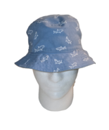 Baby Gap Small-Medium Toddler Sharks Bucket Hat Cap Reversible Blue Tan - $10.42