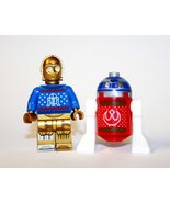 Minifigure C3PO R2D2 Droid Christmas Star Wars Custom building toys - £4.71 GBP