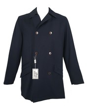 NEW Vintage Pre Death Gianni Versace Peacoat! e 48 US 38 Md Double Breasted Navy - £1,038.96 GBP