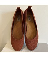 Zodiac Women Slip-On Ballet Flats Orange Rust Size 8M Worn Once EUC Knit... - $460.95 MXN