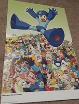 Mega Man 20th Anniversary 15.5&#39;&#39;x11.5&#39;&#39; Nintendo Power Double Sided Poster - £9.45 GBP
