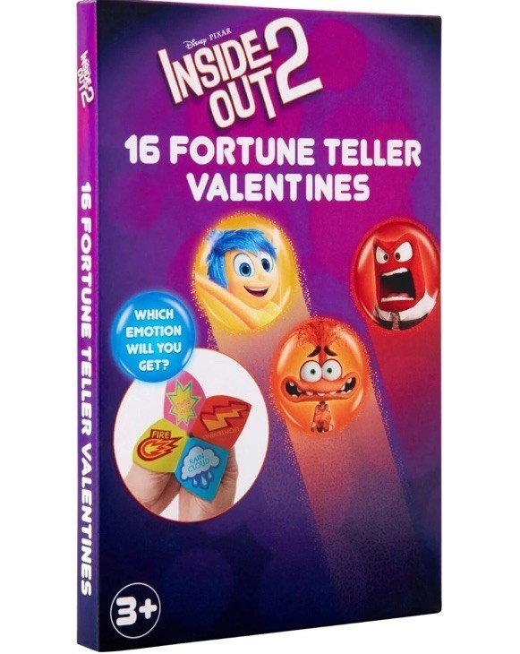 Inside Out 2 Valentine Exchange Cards Multi-colored Fortune Teller Activ... - £8.06 GBP