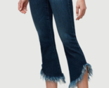 FRAME Damen Jeans Bootcut Le Crop Mini Boot Shredded Blau Größe 26W G042... - $83.36
