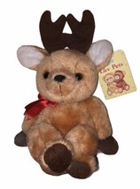 Russ Berrie Randi Reindeer Plush Stuffed Animal Toy Tan Brown Legs Cross... - $9.02