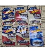 6 VTG Hot Wheels Stars &amp; Stripes Series Diecast Car Mixed Lot 1:64 Patri... - $460.37 MXN