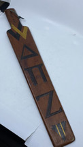 Vintage 1965 Delta Pi Zeta Wood Fraternity Hazing Paddle SIGNED College Zetas - £98.91 GBP