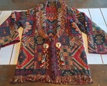 Bob Timberlake Collection Southwest Aztec Tapestry Blanket Jacket 100% C... - $173.25