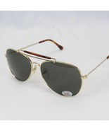 Classic Aviator Sunglasses Green Lens Tortoise  Metal Frame - $484.10 MXN