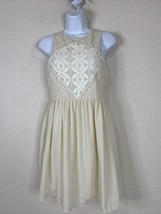Altar&#39;d State Womens Size S Ivory Lace Embellished Dress Sleeveless - £6.47 GBP