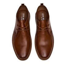 Men's Steve Madden Chuka Comfort Boot Soft Leather Lace up Harros Tan image 5