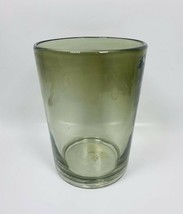 High Ball Glass Tumbler Green 3.5&quot;diam x 6&quot;H - CANVAS - $242.66 MXN