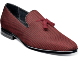 Stacy Adams Men&#39;s Tazewell Plain Toe Tassel Slip On Brick Brown 25343-604 - £72.37 GBP