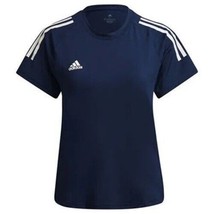 adidas Hi Lo Short Sleeve Crew Volleyball Jersey Women&#39;s Small Navy Blue... - $19.00