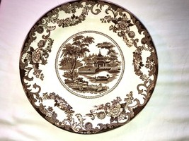 Vintage English Porcelain 9 Inch Dinner Plate Japan Scene - $7.99