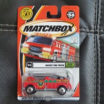 Matchbox 2002 Rescue Rookies Series #56 Bucket Fire Truck Red 95248 - $8.54