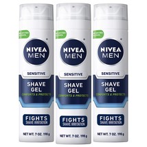 NIVEA MEN Sensitive Shave Gel with Vitamin E, Soothing Chamomile and Witch Hazel - £24.77 GBP