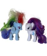 My Little Pony Rainbow Dash &amp; Rarity G4 2010 Hasbro 3.25&quot; Figures Set - $17.99