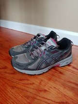 Asics Gel Venture 6 Trail Running Shoes Womens Size 8.5 Gray Pink Athlet... - £25.77 GBP