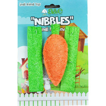 A &amp;E Cages Nibbles Small Animal Loofah Chew Toy Carrot Celery; 1ea - £4.70 GBP
