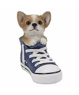 Ebros Lifelike Taco Chihuahua Puppy Dog in Sneaker Shoe Figurine 6.75&quot;H - $34.99