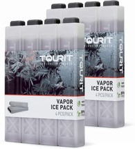 TOURIT Ice Packs for Coolers Reusable Long Lasting Freezer Packs for Lunch - £26.73 GBP